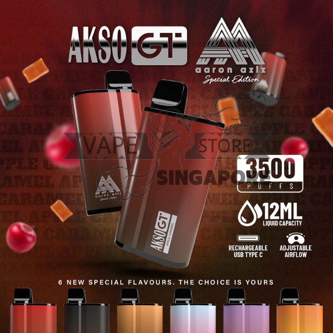 Akso GT 3500 Puff - Vape Delivery Singapore Shop  SG VAPE